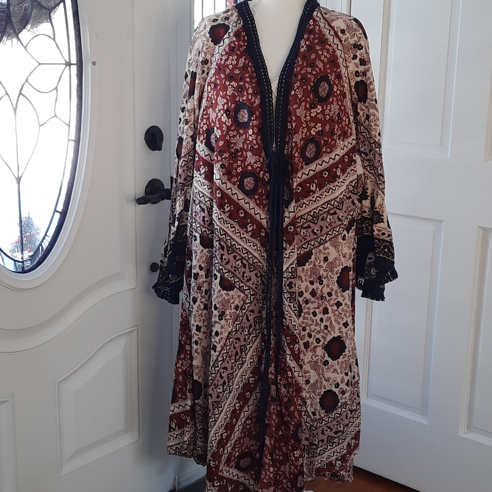 Free People Bell Sleeve Kimono Sz S